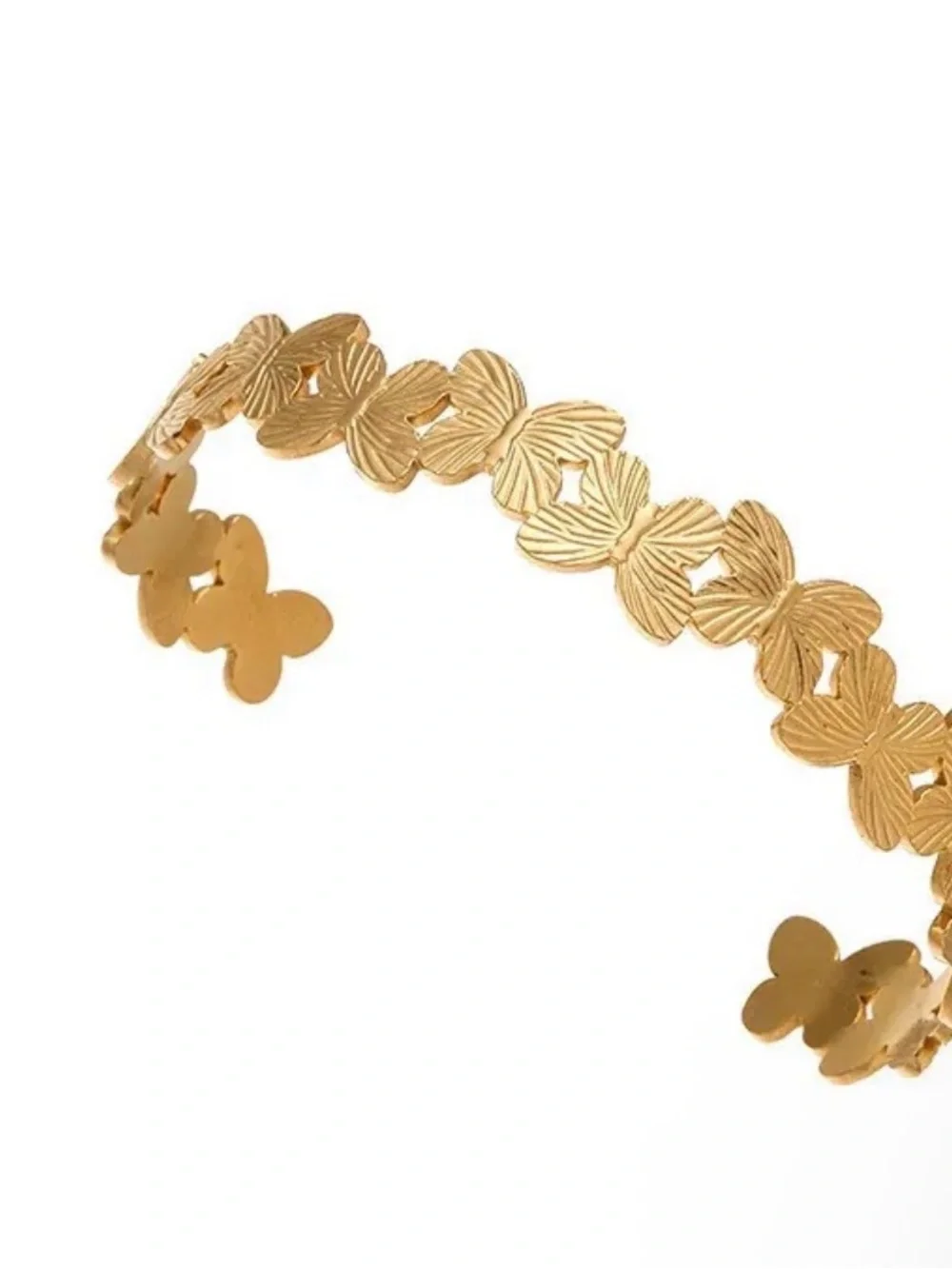 Gold Butterfly Link Bracelet - Women Jewelry Stainless Steel
